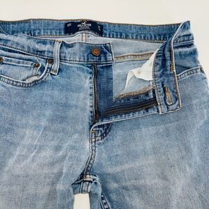 Hollister California Slim Straight Jeans Mens W31 L30 Light Wash Epic Flex